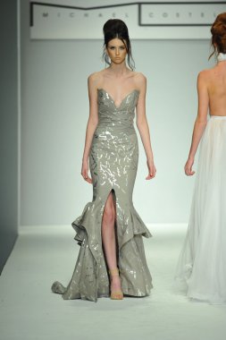 model, michael costello defile