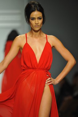 model, michael costello defile