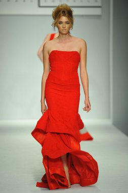 model, michael costello defile