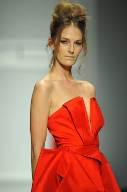 model, michael costello defile