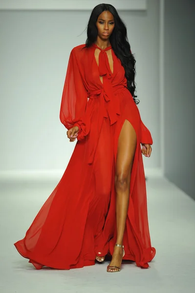 model, michael costello defile