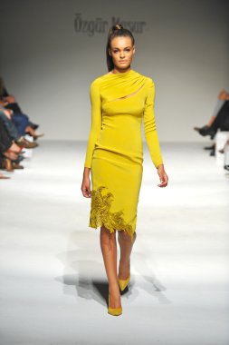 Model at Ozgur Masur fashion show clipart