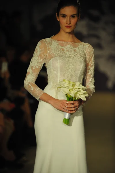 Modelo durante Carolina Herrera show — Fotografia de Stock