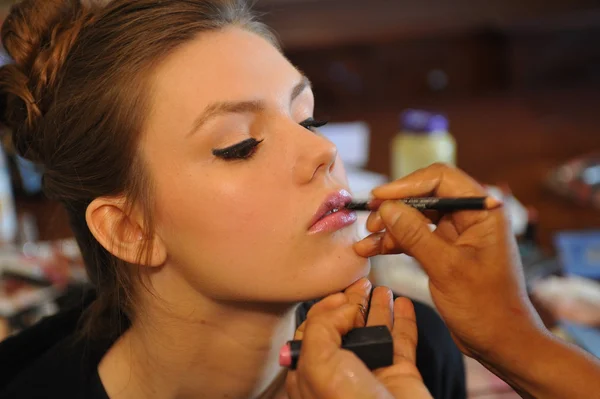 Model before Jenny Lee show — Stock Photo, Image