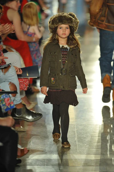 Model at Ralph Lauren Children Fashion Show – Stock Editorial