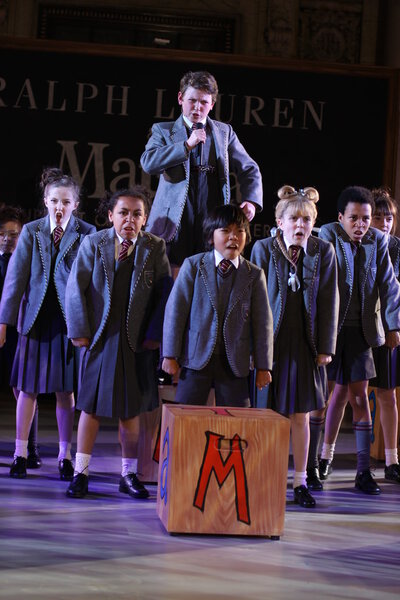 Kids at Matilda the Musical
