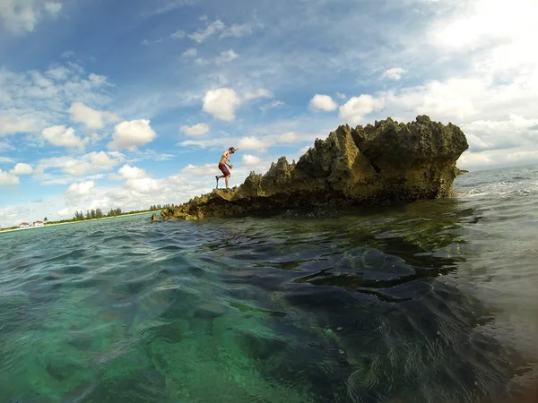 Коралловый риф на Багамах — стоковое фото