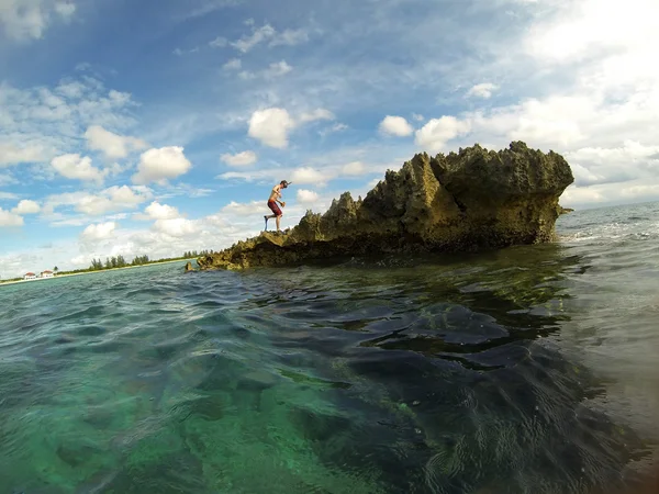 Korallenriff am Freeport Bahamas — Stockfoto