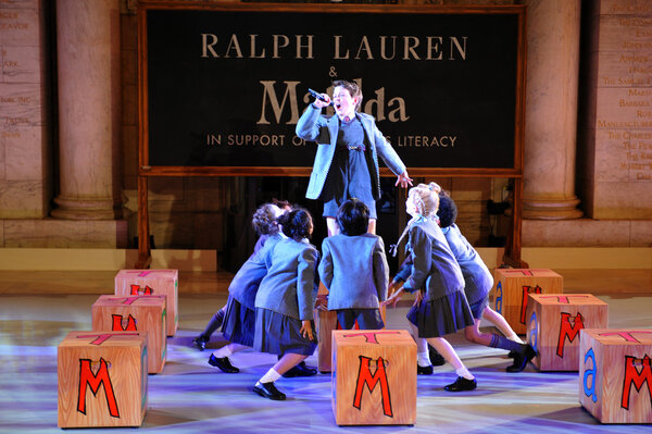 Kids at Matilda the Musical