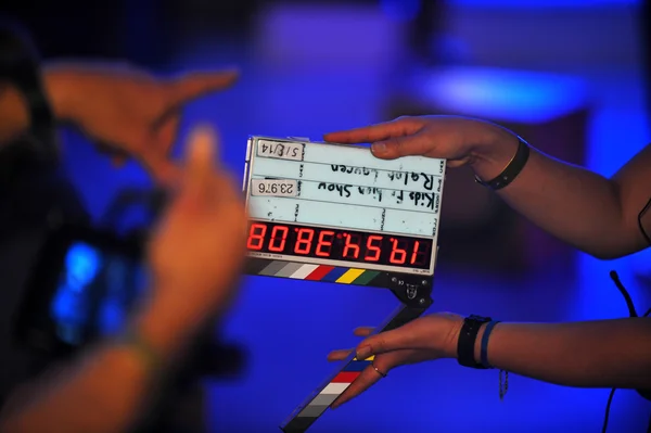 Digital video slate clapperboard — Stock Photo, Image