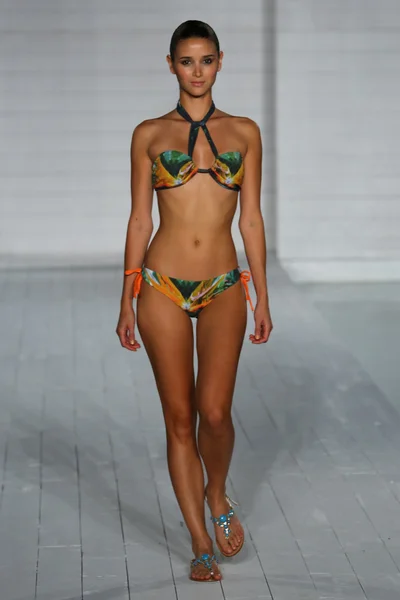 Model walks runway at Cote Dor collection at SoHo Beach House — Stock Photo, Image