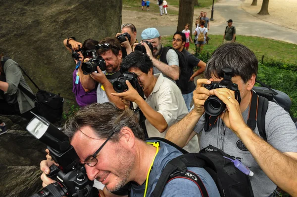 Nahé umělců během první oficiální tělo malování události — Stock fotografie