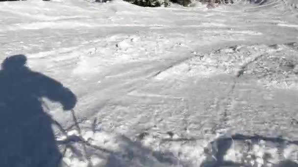 Ski Descente Rapide Jusqu Télésiège — Video