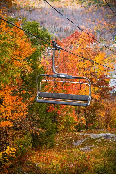 Goldener Herbst Hunter Mountain Usa Landschaftlich Reizvoller Skyride — Stockfoto
