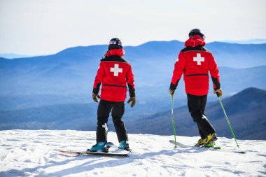 Mount Mansfield Ski patrol Stowe Mountain Resort, Vermont.