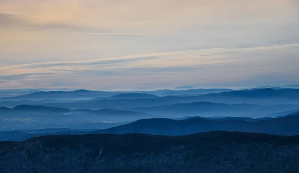 Top View Peak Mansfield Valley Vermont Usa — стоковое фото