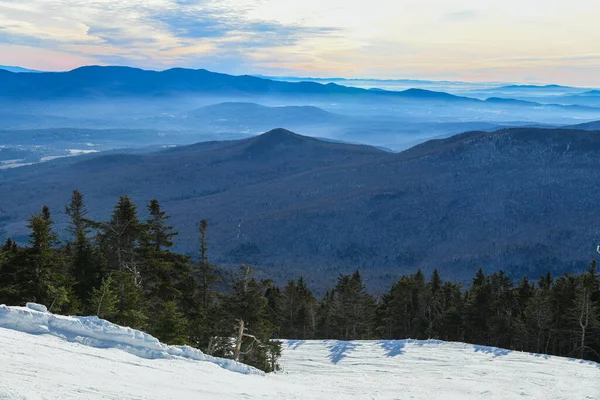 Top View Peak Mansfield Valley Vermont Usa — 스톡 사진