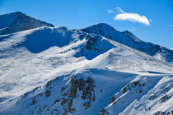 Uitzicht Top Vanaf Peak Bij Skigebied Breckenridge Colorado — Stockfoto