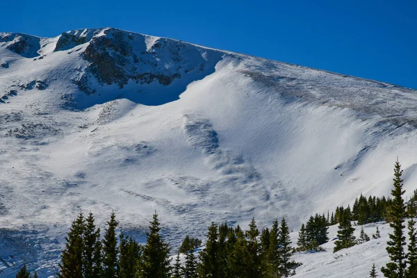 Дивлячись Вершину Брекенрідж Резорт Штат Колорадо Сонячний День Ясним Блакитним — стокове фото