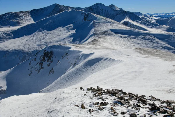 Terreno Extremo Lake Chutes Aberto Para Explorar Pico Breckenridge Ski — Fotografia de Stock