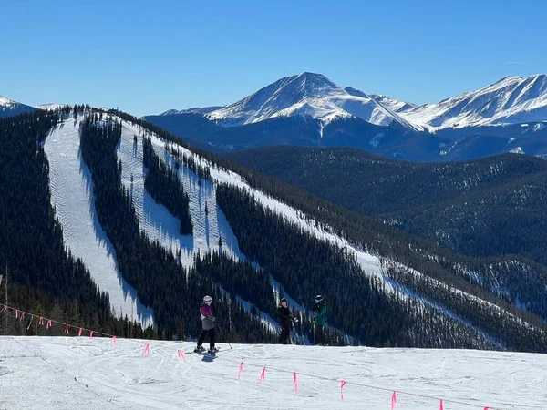 Uitzicht Skipistes Het Colorado Gebergte — Stockfoto