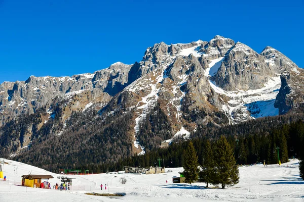 Pieken Van Brenta Dolomieten Het Skigebied Madonna Campiglio Italië Europa — Stockfoto
