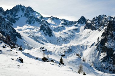 İtalya, Avrupa 'daki Adamello Dağı. İtalyan Alpleri 'nde manzaralı güzel bir yer..