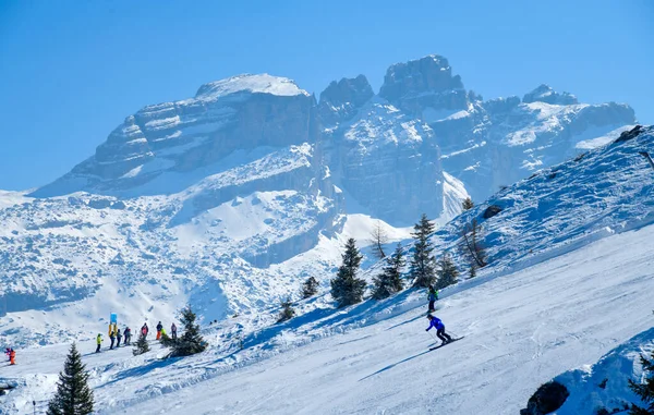 Station Ski Madonna Campiglio Située Dans Région Des Dolomites Brenta — Photo