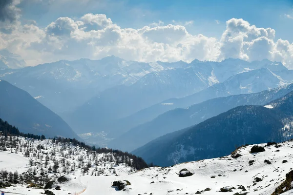 Hermoso Día Soleado Estación Esquí Pejo Increíble Vista Superior Valle —  Fotos de Stock