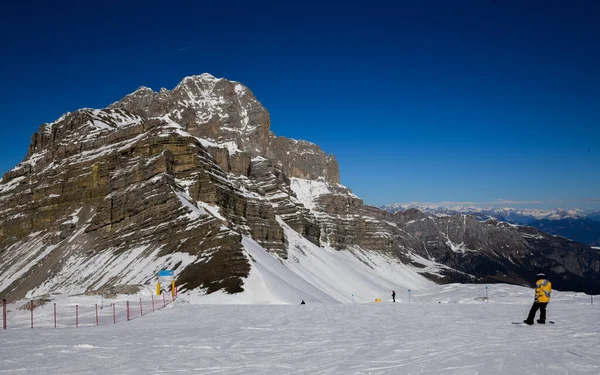 Puncak Brenta Dolomites Madonna Campiglio Ski Resort Italia Eropa — Stok Foto