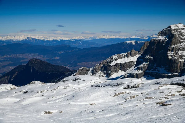 Brenta Dolomieten Het Skigebied Madonna Campiglio Italië Europa Mooie Zonnige — Stockfoto