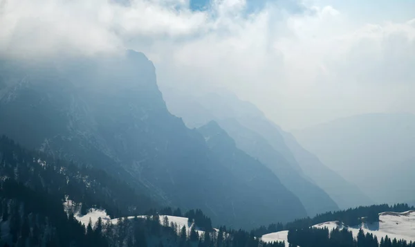 Fantastyczny Zimowy Krajobraz Ośrodku Narciarskim Pinzolo Val Rendena Trentino Północnych — Zdjęcie stockowe