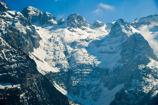 Fantastiskt Vinterlandskap Pinzolo Ski Resort Val Rendena Trentino Norra Italienska — Stockfoto