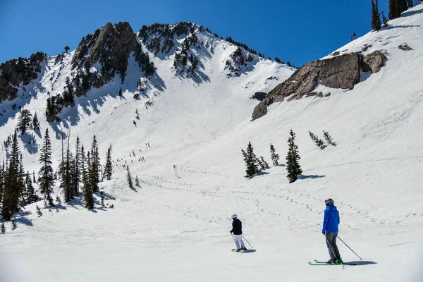 Ski Vacation Snowbasin Ski Resort Utah April —  Fotos de Stock