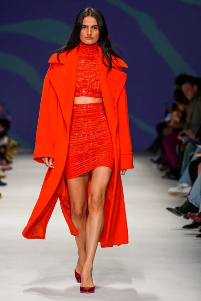 Milan Italy February Model Walks Runway Genny Fashion Show Milan — Stockfoto