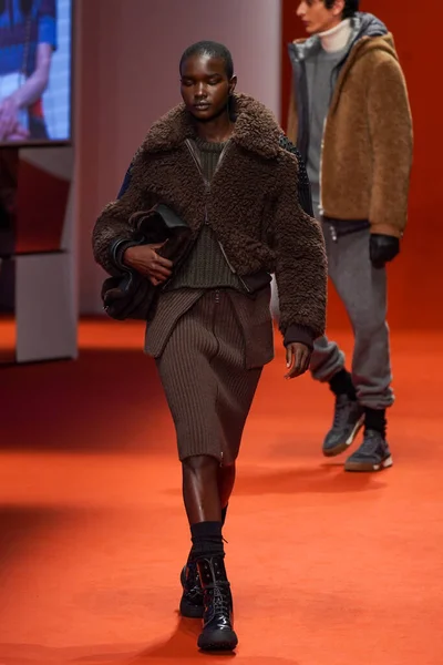 Milan Italy February Model Walks Runway Tod Fashion Show Milan — Foto de Stock