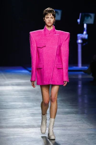 Milan Italy February Model Walks Runway Annakiki Fashion Show Milan — Stockfoto