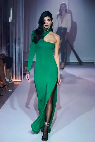 Milan Italy February Model Walks Runway Elisabetta Franchi Fashion Show — Photo