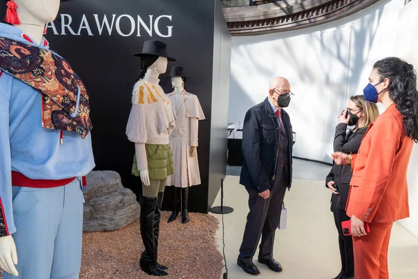 Milano Italia Febbraio Designer Sara Wong Alla Presentazione Della Moda — Foto Stock