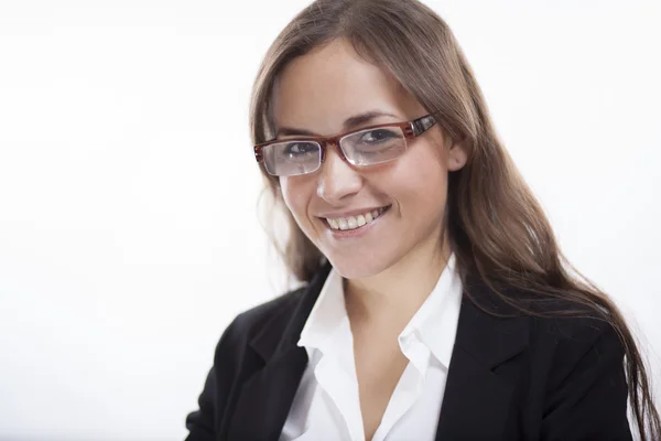 Geschäftsfrau mit Brille — Stockfoto