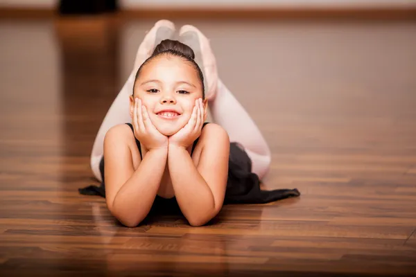 Happy ballerina girl — Stock Photo, Image