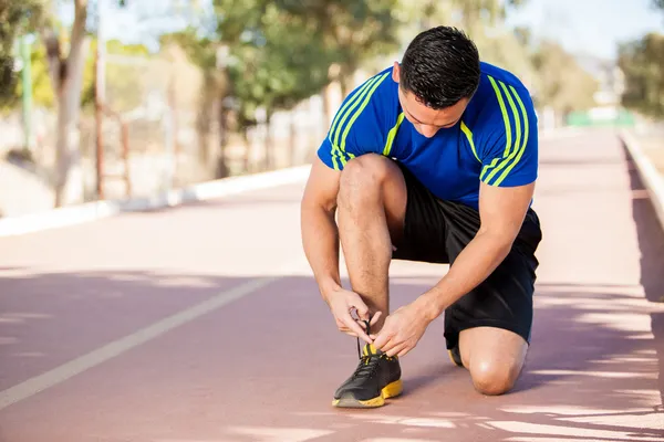 Getting ready for a run — Stock Photo, Image