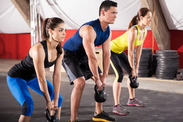 Haciendo algo de entrenamiento cruzado — Foto de Stock