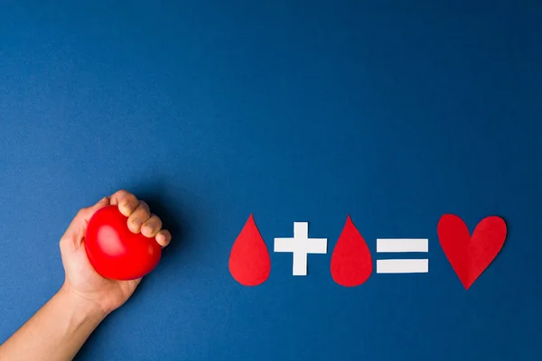 Voluntário Responsabilidade Social Uma Pessoa Adulta Doar Sangue Para Salvar — Fotografia de Stock