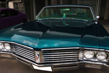 Wroclaw, Polonya, 12 Ağustos 2021 Güzel yaşlı Buick