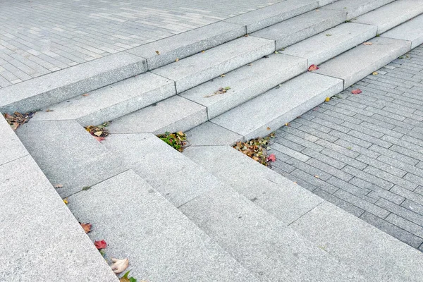 Şehirdeki gri asfalt levhaların manzarası