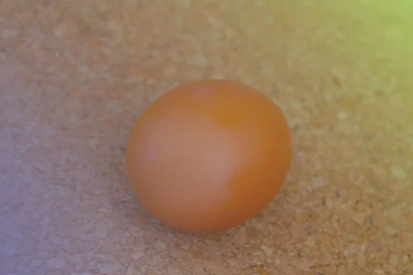 Жовте Яйце Столі Здоровий Смачний Продукт Вибірковий Фокус — стокове фото