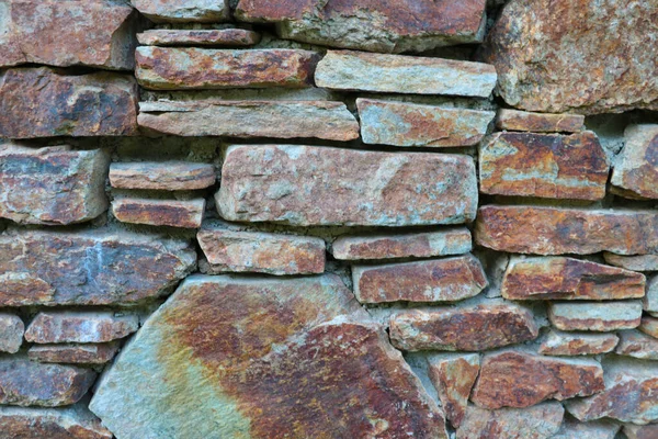 Stone Fence Wall Old Building Stone Background — Stock Photo, Image