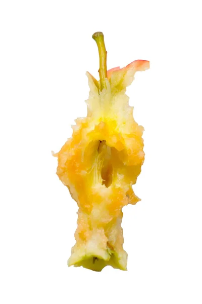 Leftovers Apple White Background Isolated — Photo