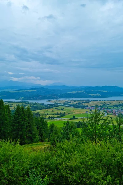 Malowniczy Widok Wysokości Góry Rzeki — Zdjęcie stockowe